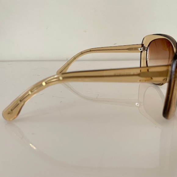 Bottega Venetta Amber Gradiated Lense Oversize Sunglasses main image 4